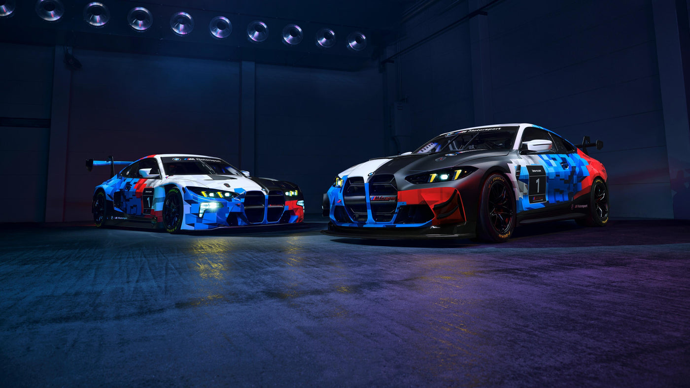 BMW performance cars in racing liveries