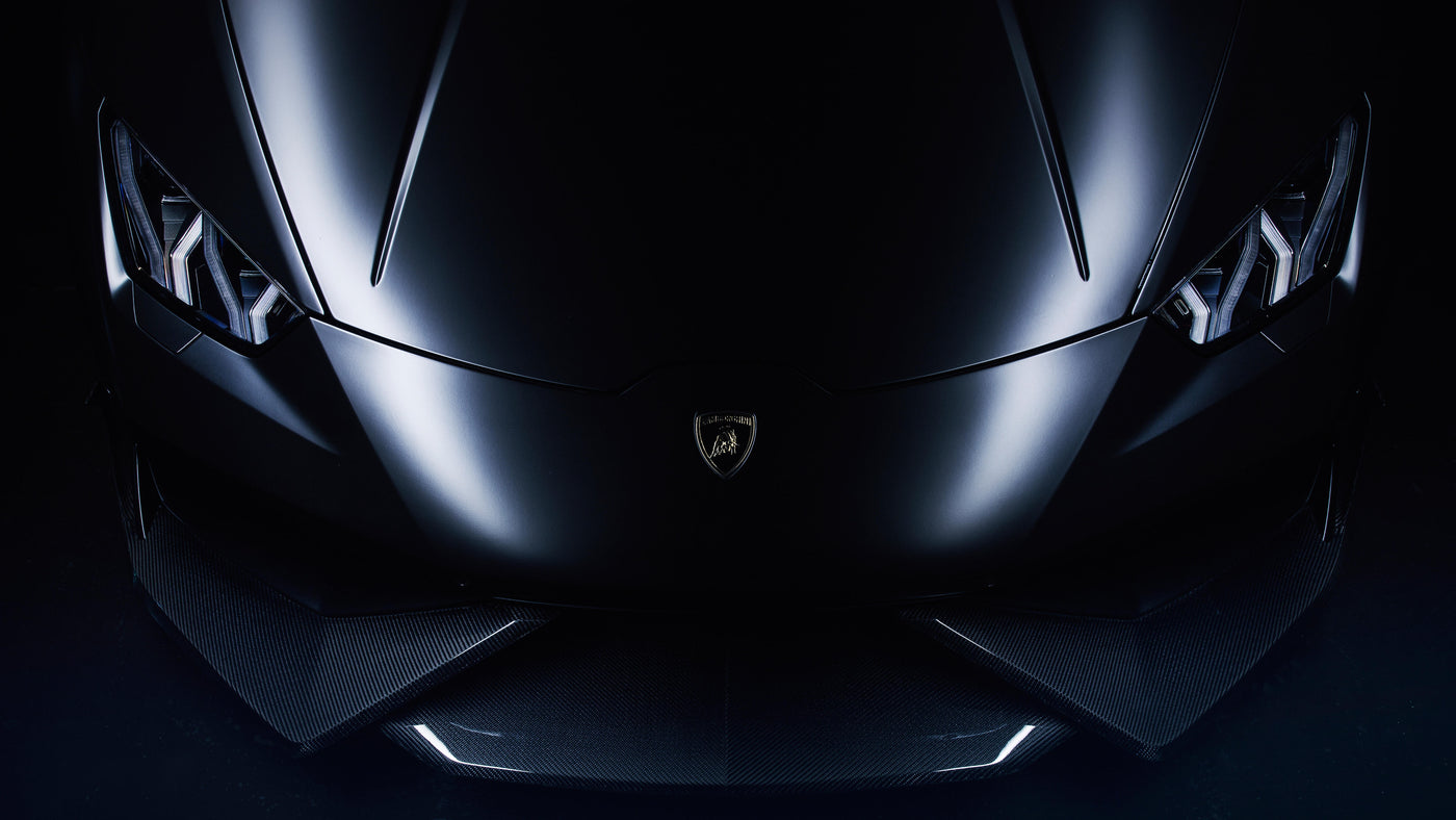 Lamborghini front and headlights