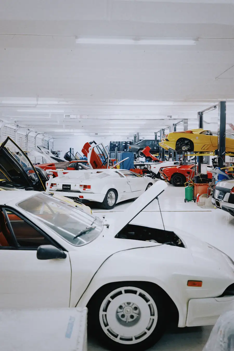 Luxury cars in a modern workshop — the Foreign Automotive standard
